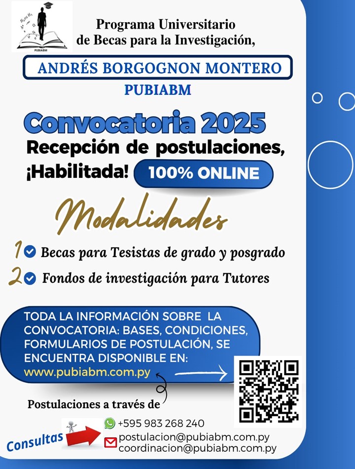 Recepción de postulaciones en el marco de la Convocatoria 2025