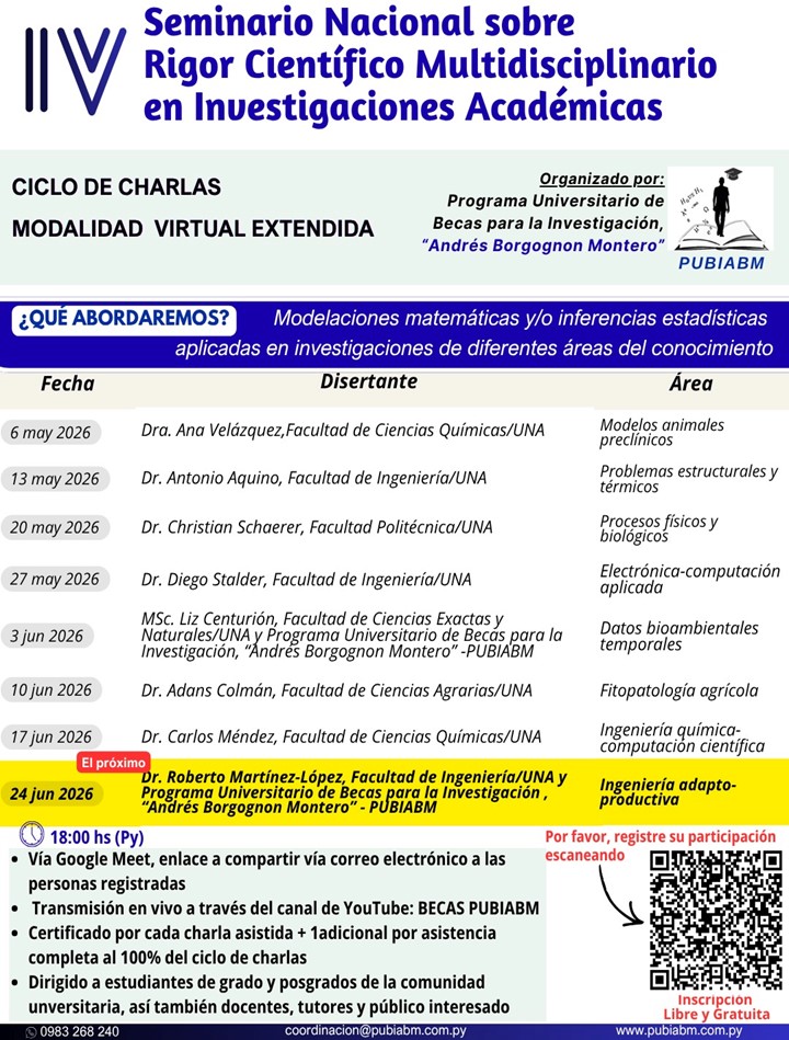 IV Seminario Nacional sobre Rigor Científico