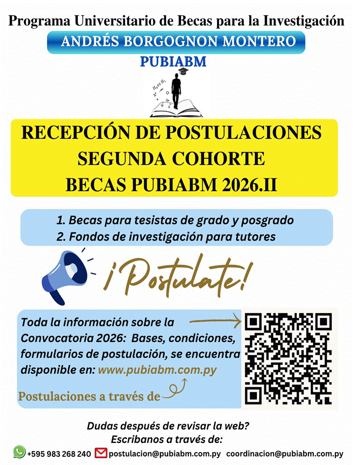 RECEPCIÓN DE POSTULACIONES SEGUNDA COHORTE