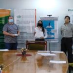 Estudiante Ana Beatriz Candia Díaz, Becaria. Prof. Dr. Jimmy Walter Rasche Álvarez, Tutor. Prof. Dr. Roberto Martinez López, Director del PUBIABM.