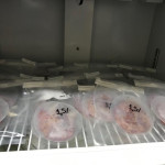 Refrigeración a 4° de las hamburguesas cubiertas con el film