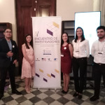 Miembros de la Coordinación del PUBIABM y los estudiantes en representación de los becarios