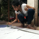 Medición de las longitudes de las salpicaduras de aceite lubricante