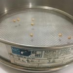 Tamaño de granos de soja por zarandas