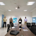 Camelia Vargas de Mestral, junto a su Tutor, el Dr. Lider Ayala Aguilera, Directivos del PUBIABM, Eduardo Borgognon Montero y Roberto Martínez López y Lic. Liz Mariela Centurión