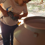 Inicio de la construcción de los biodigestores continuos.