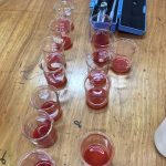 Zumo de los frutos por repetición y tratamiento a ser evaluados según las variables y las metodologías correspondientes