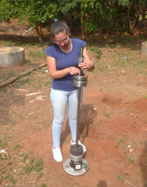 Ensayo de prueba con el equipo LWD a campo abierto.