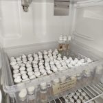 Probetas en reposo luego de la aplicación de tratamiento