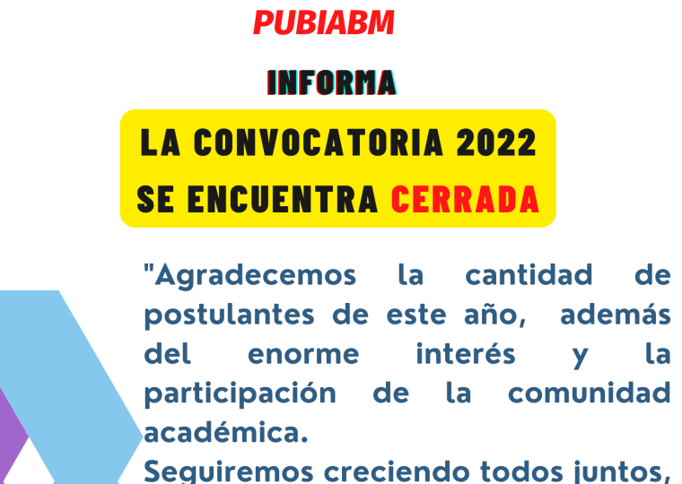 Convocatoria 2022cerrada