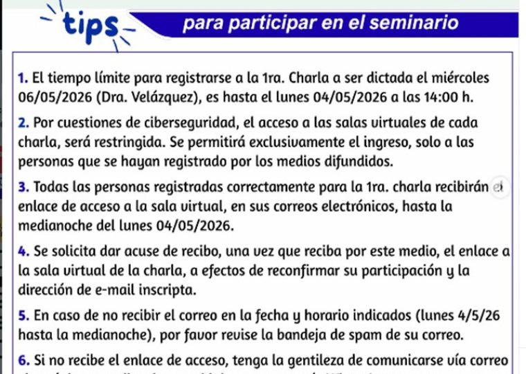 IV Seminaria Dra Ana Velazquez